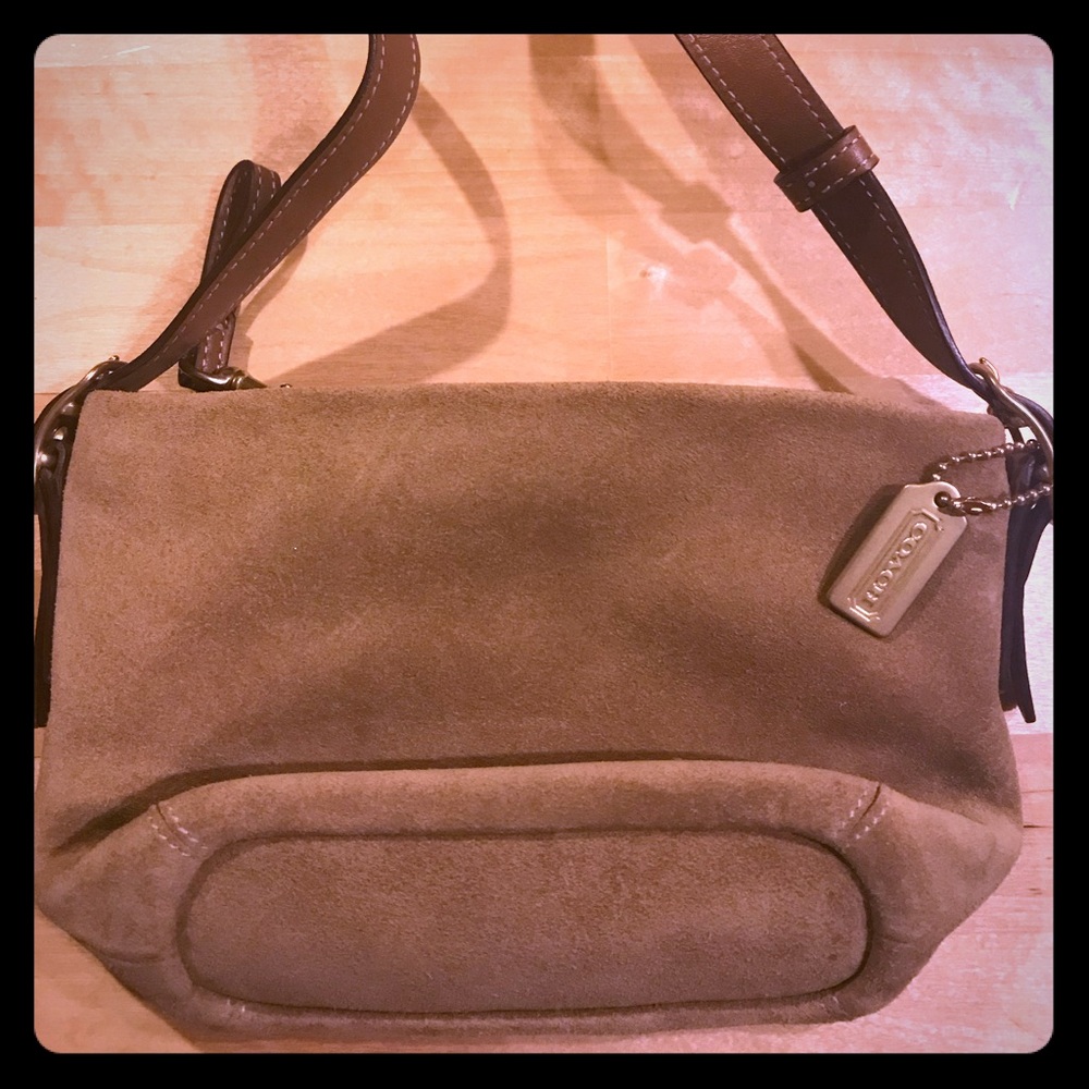 COACH small suede handbag. Never used ***